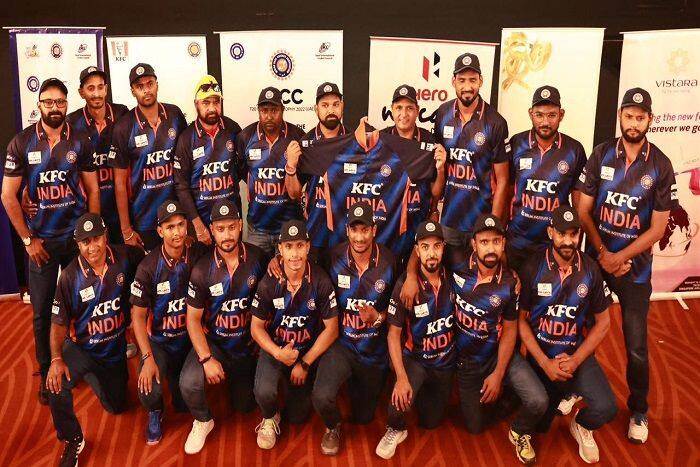 DICC T20 चैंपियंस ट्रॉफी 2022 के लिए भारतीय दिव्यांग जन क्रिकेट टीम इंडिया की जर्सी लॉन्च